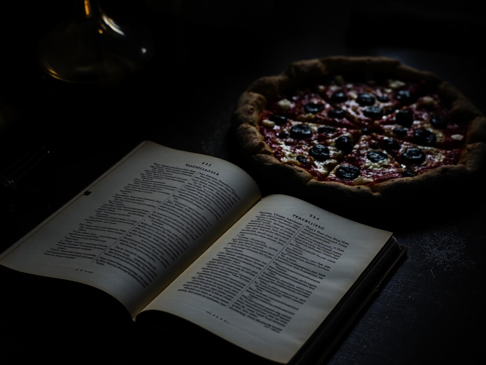 Stemningsbillede der illustrerer ordbog på projektpizza